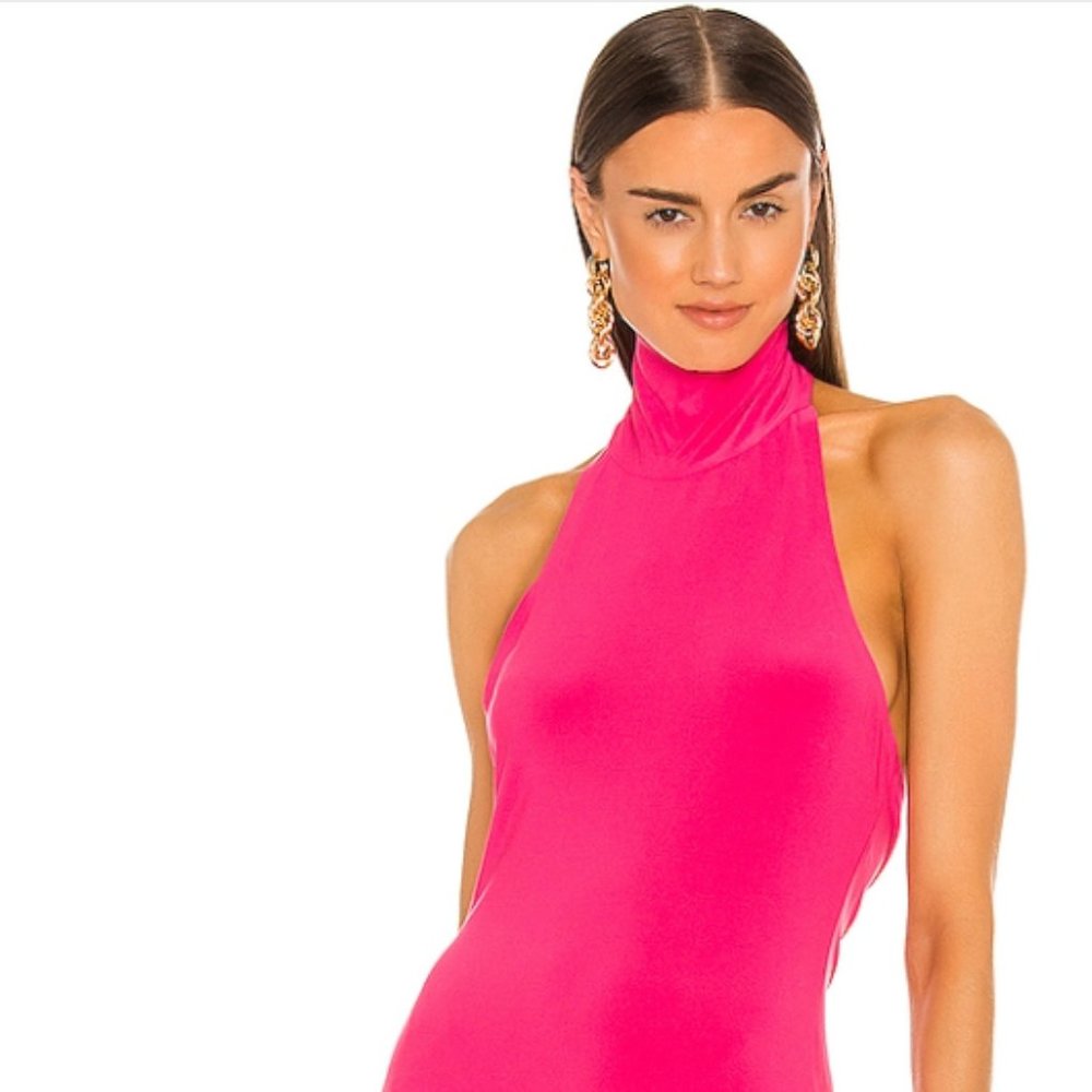 Halter Turtle Gown Norma Kamali